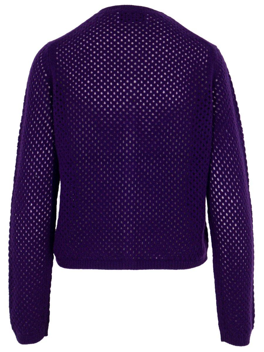 Kaschmir Strickjacke in Netzoptik gelb (Kopie)