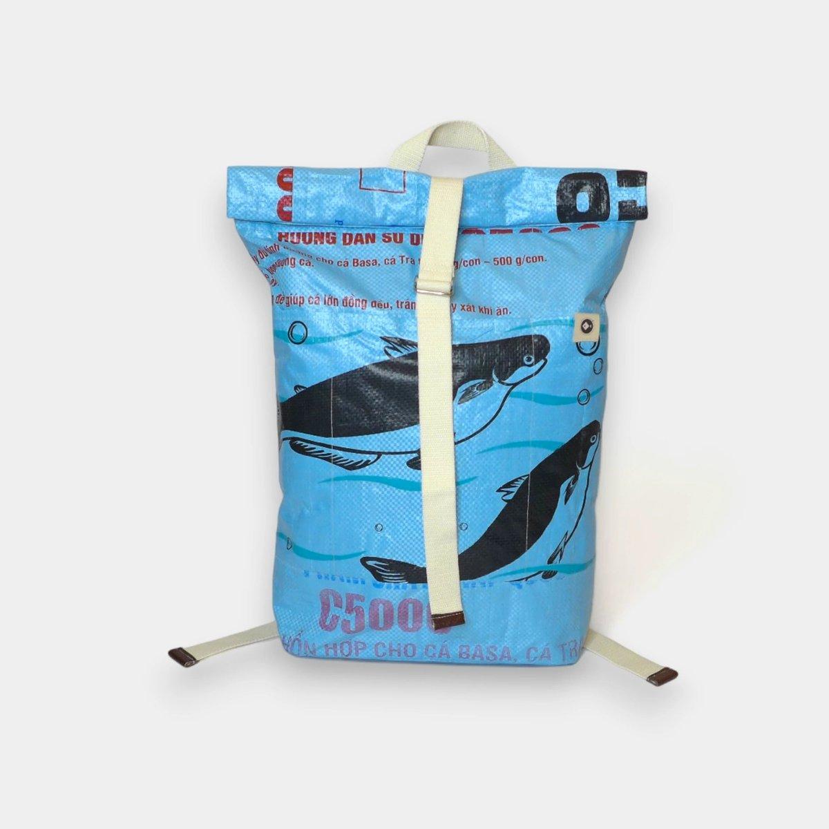 Sustainable Backpack Light Blue