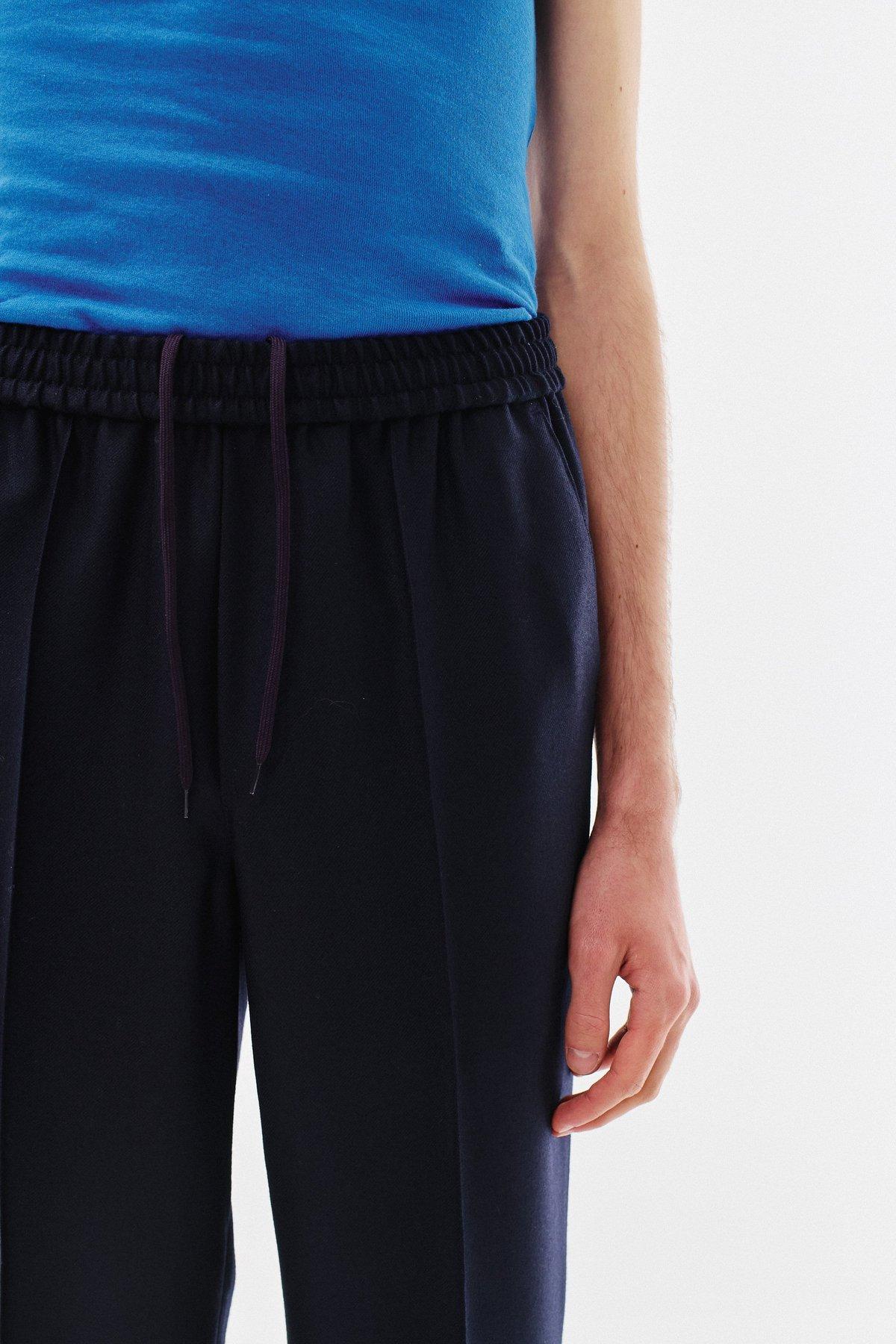 Trackpants Virgin Wool, Mid Night Blue