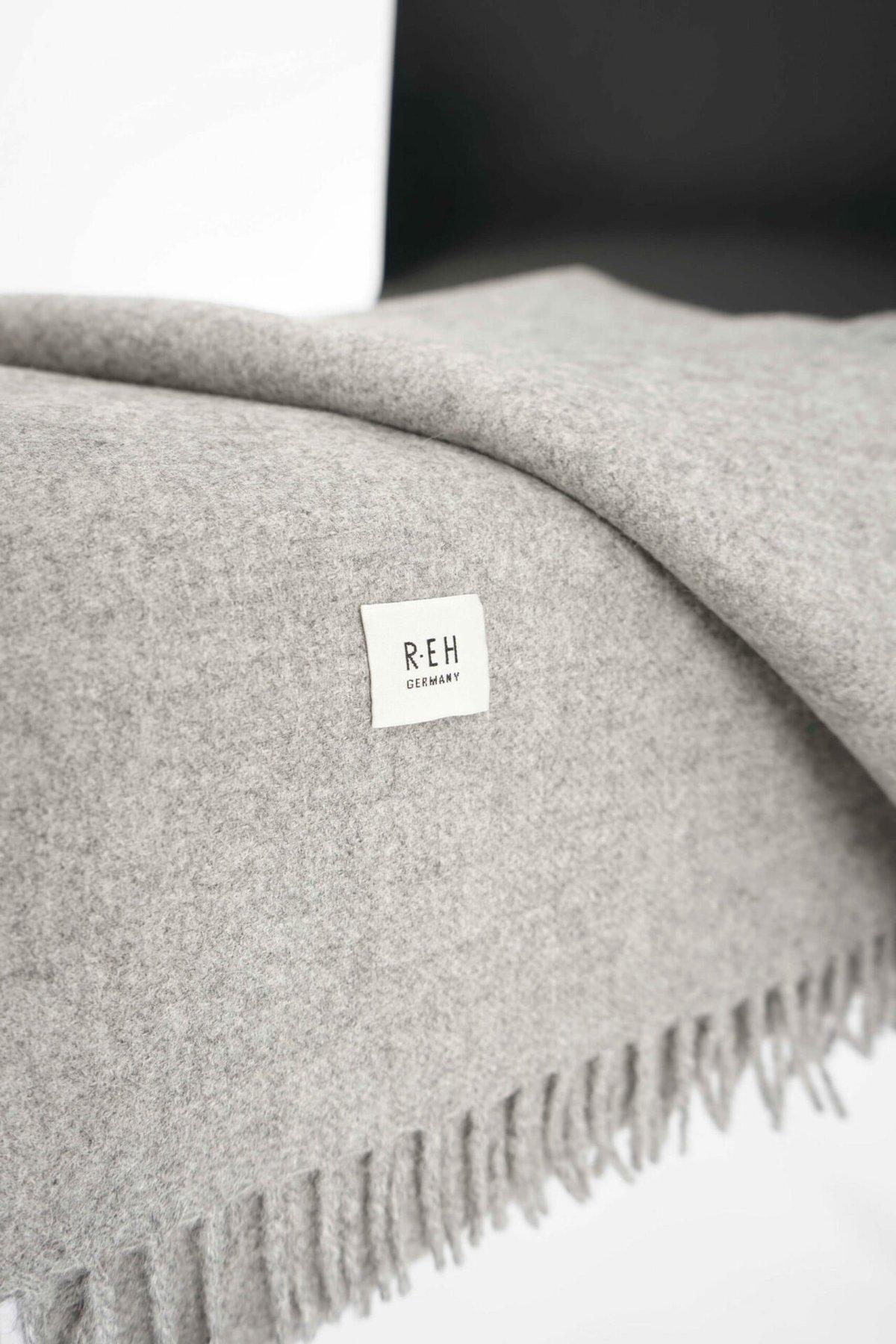 Odem Woven Throw Blanket Light Grey