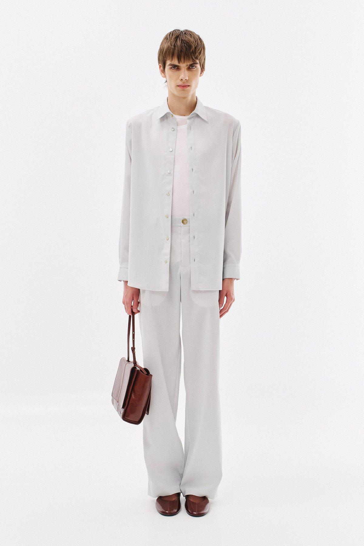Classic Shirt Wool Bamboo Blend, Light-Mint