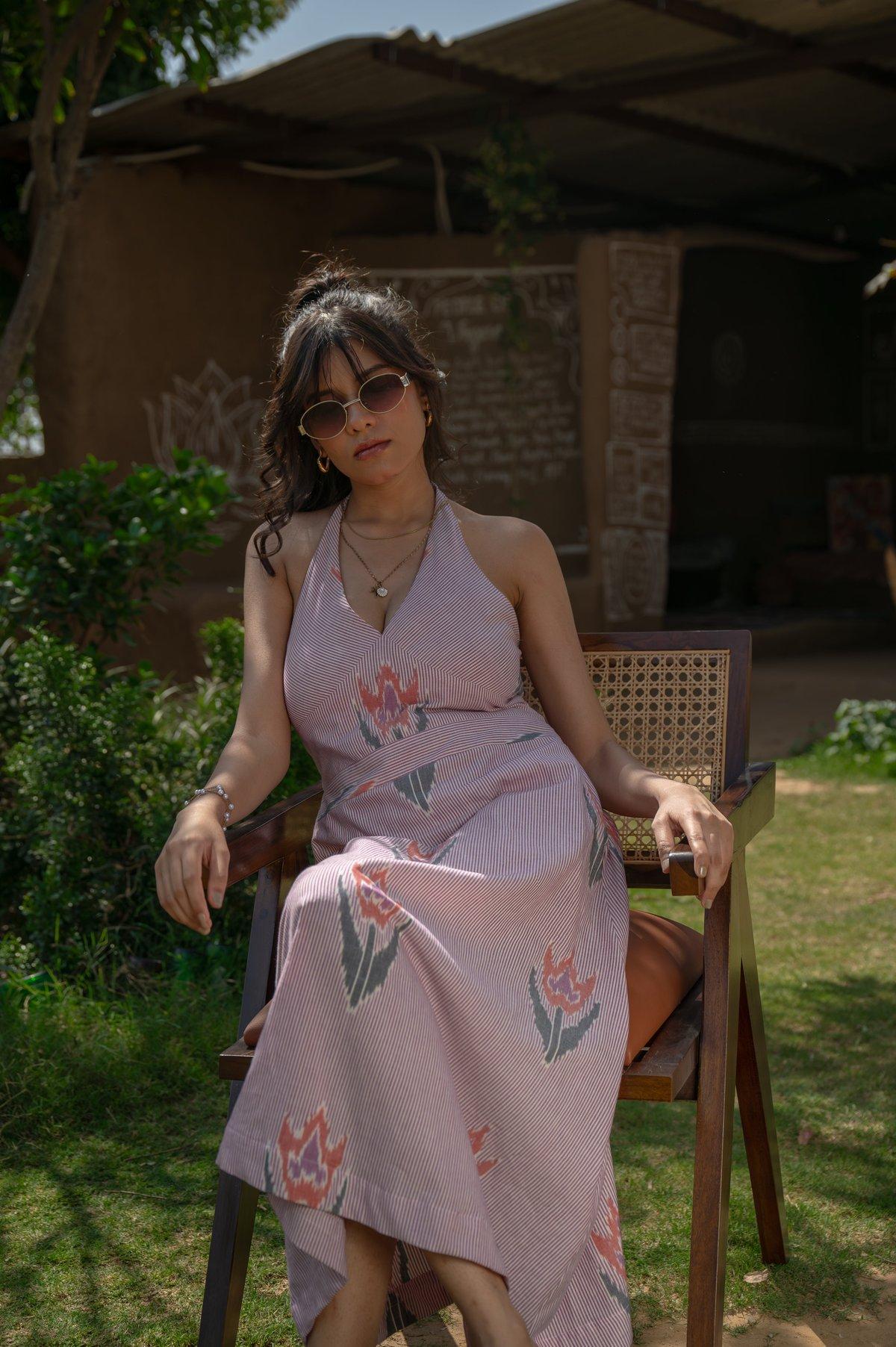 Desert Rose Ikkat Midi Dress