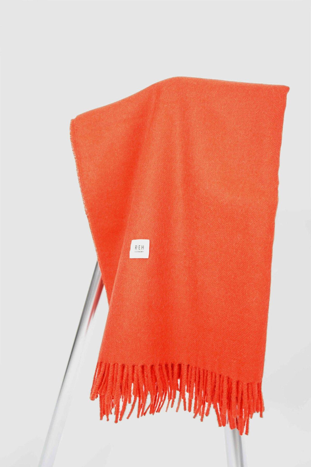 Eos Woven Throw Blanket - Orange
