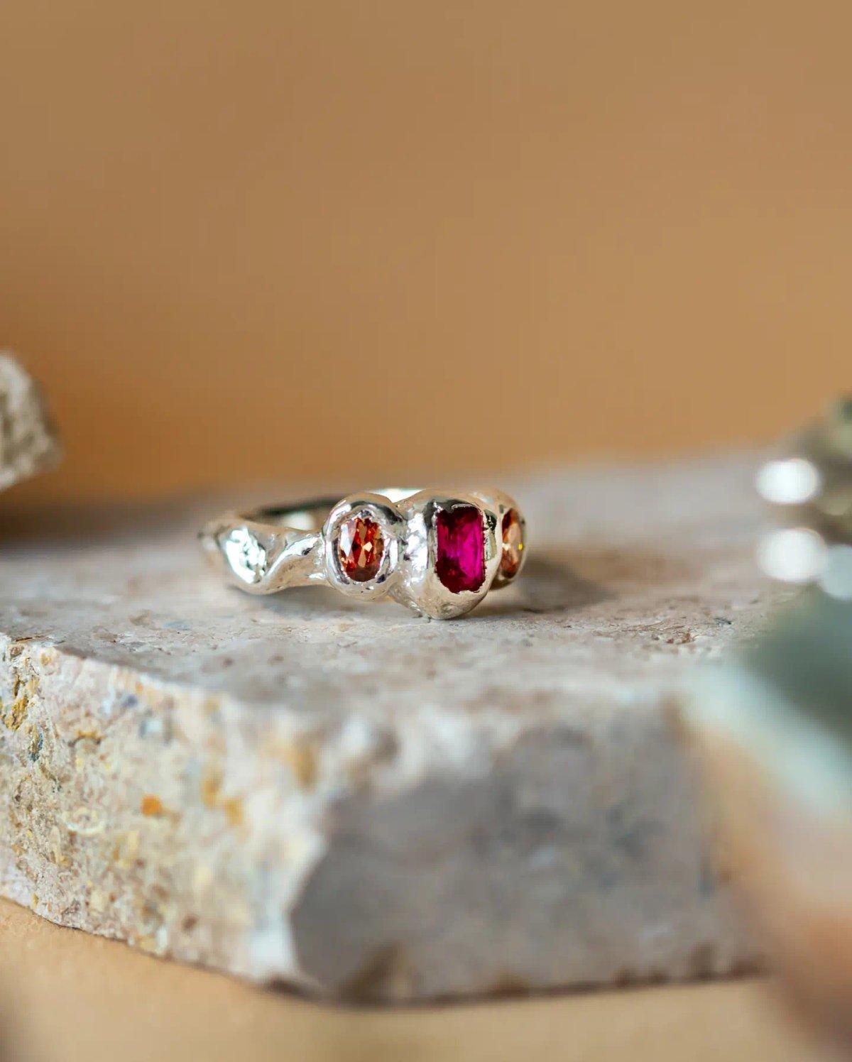 Triad Ring Ruby