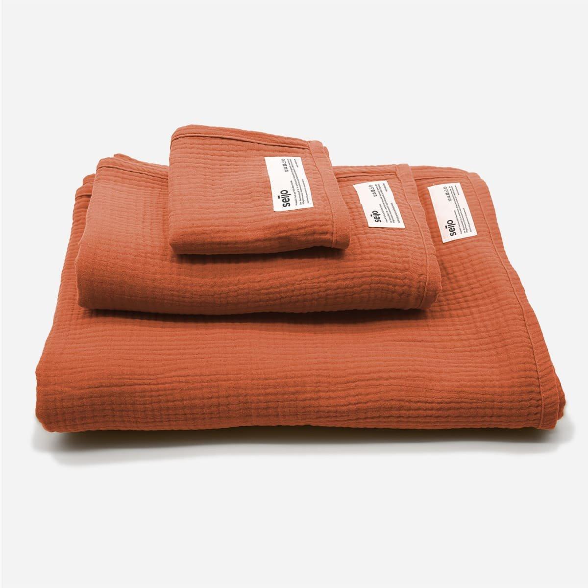 Rust Muslin Blanket