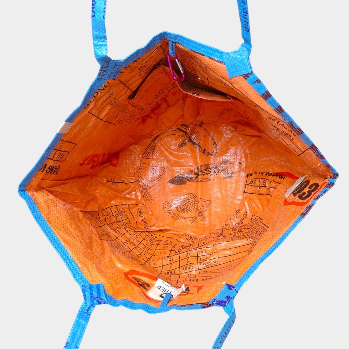 Upcycled Blue Shopper