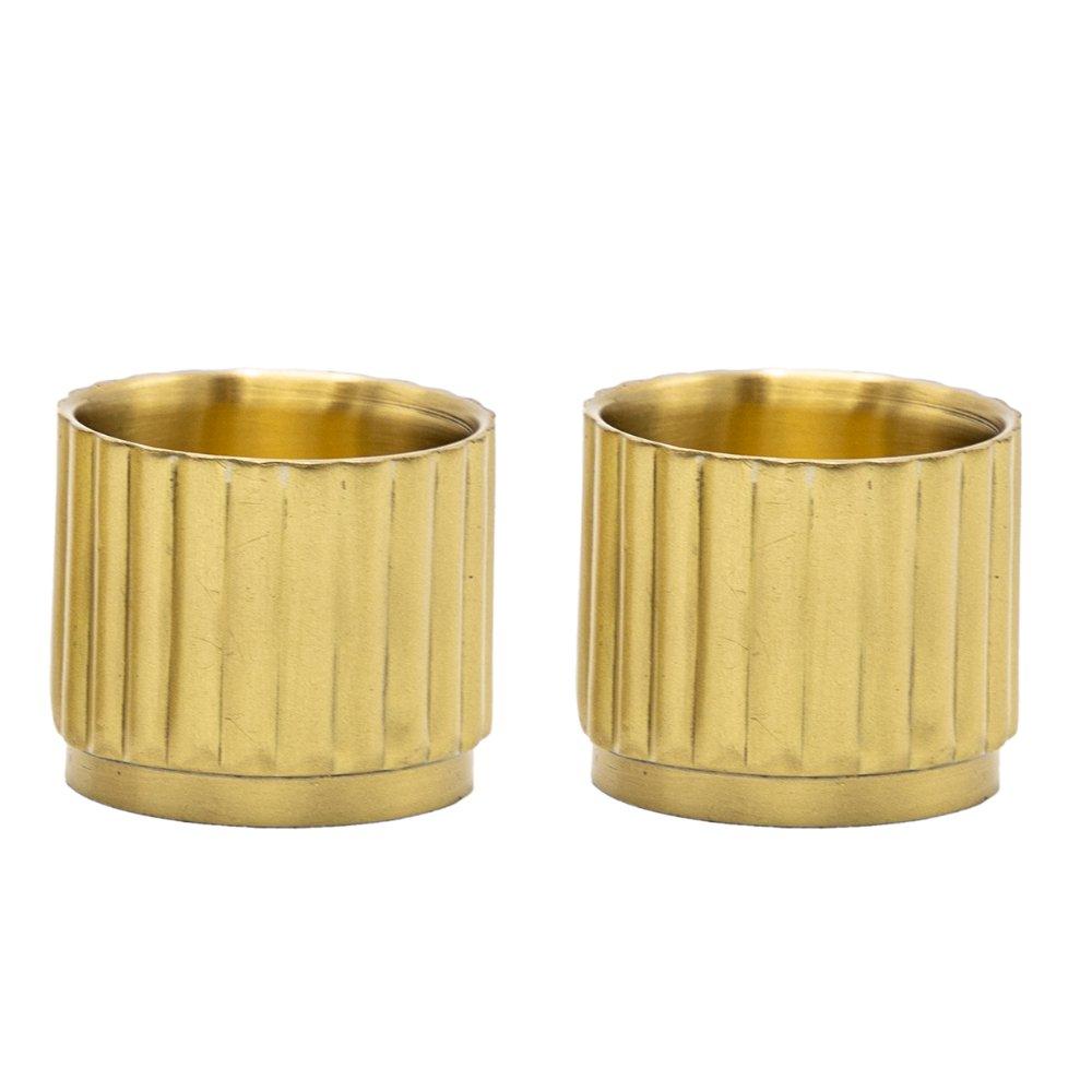 Egg Cups Brass Set of 2
