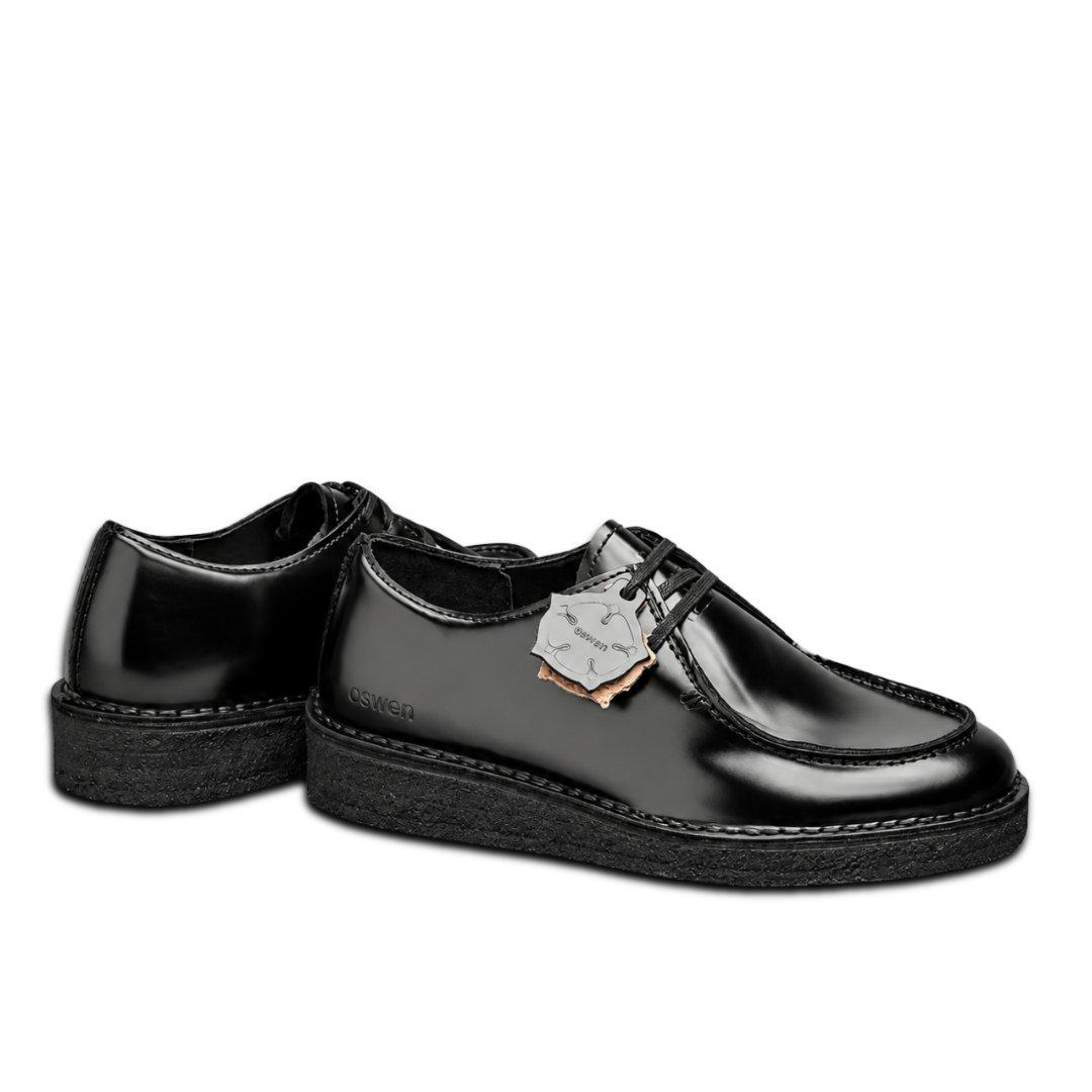 EWALDI LOW - BLACK POLIDO LEATHER