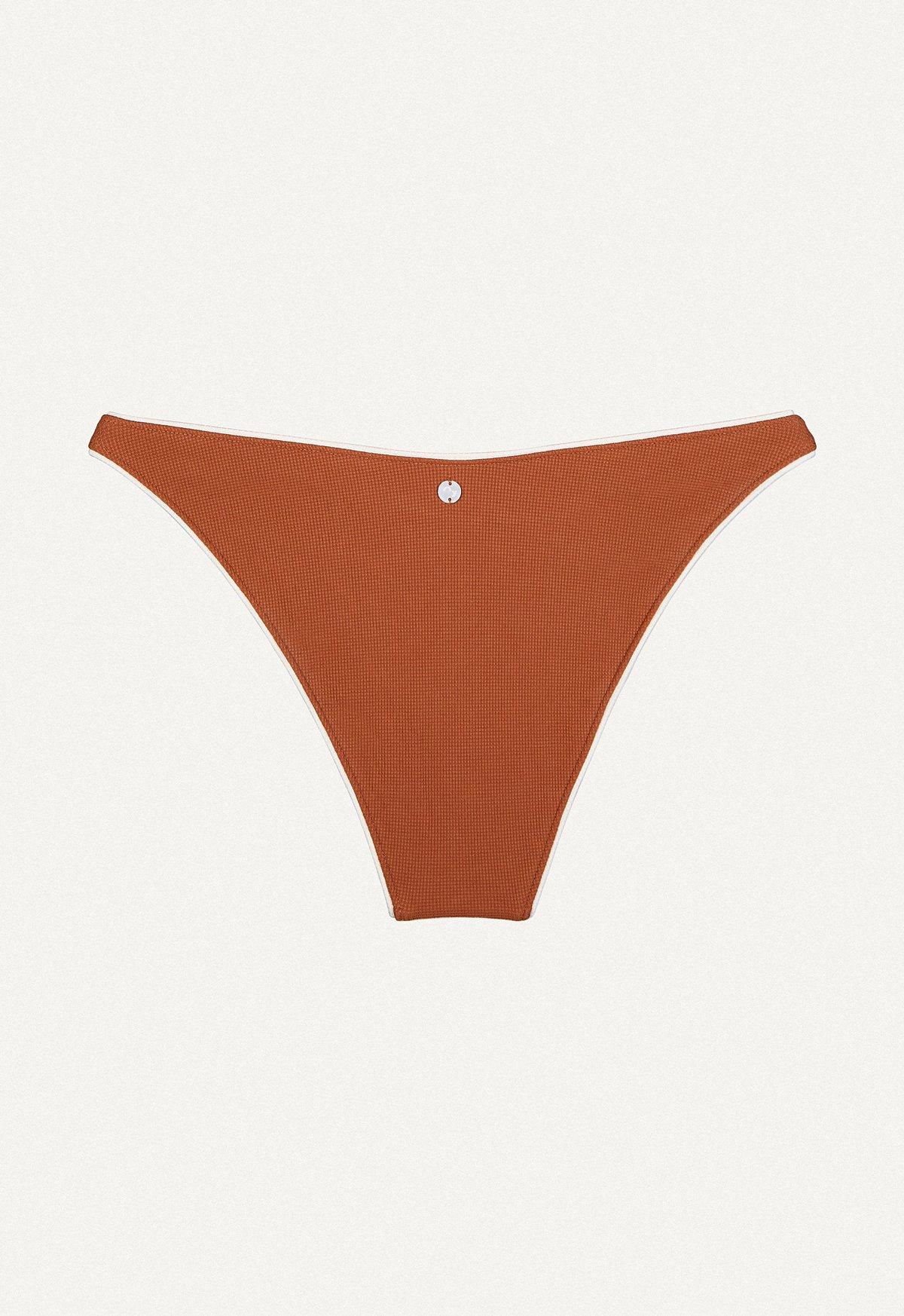 Notos Brown Piqué Bikini Bottom