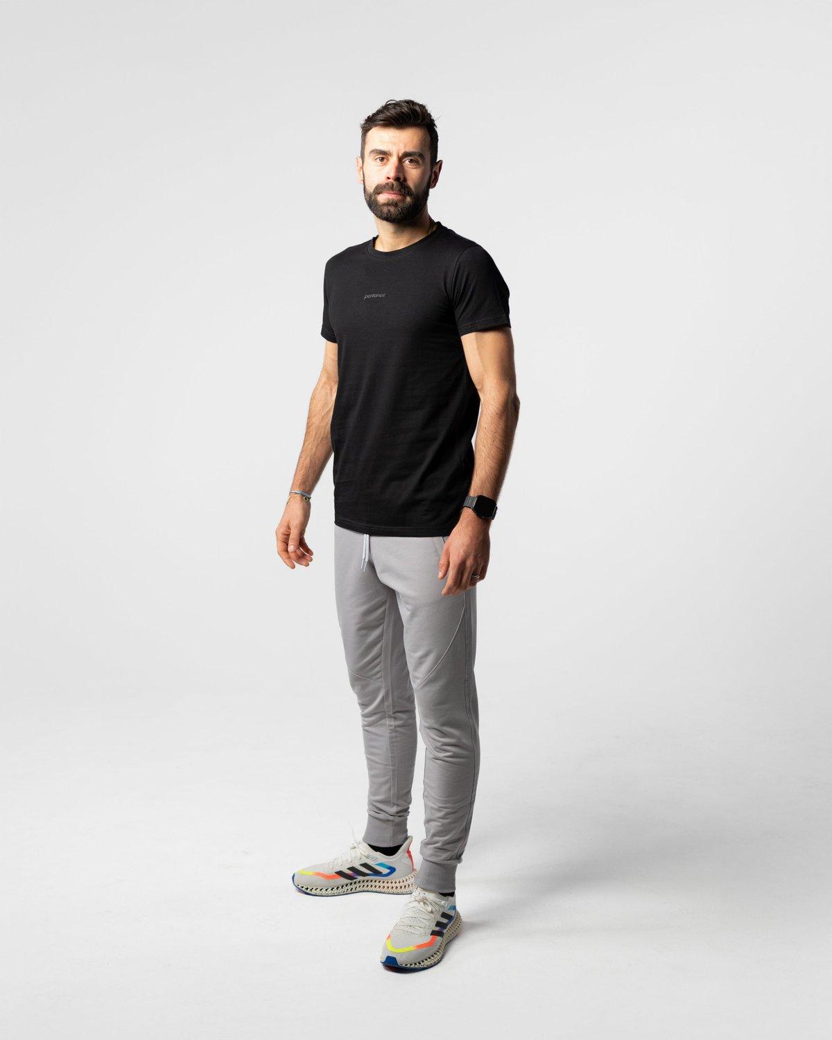 Pima Cotton Tee Straight Black