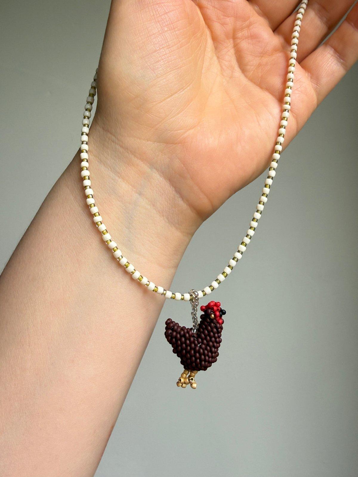 Beaded Chicken Necklace