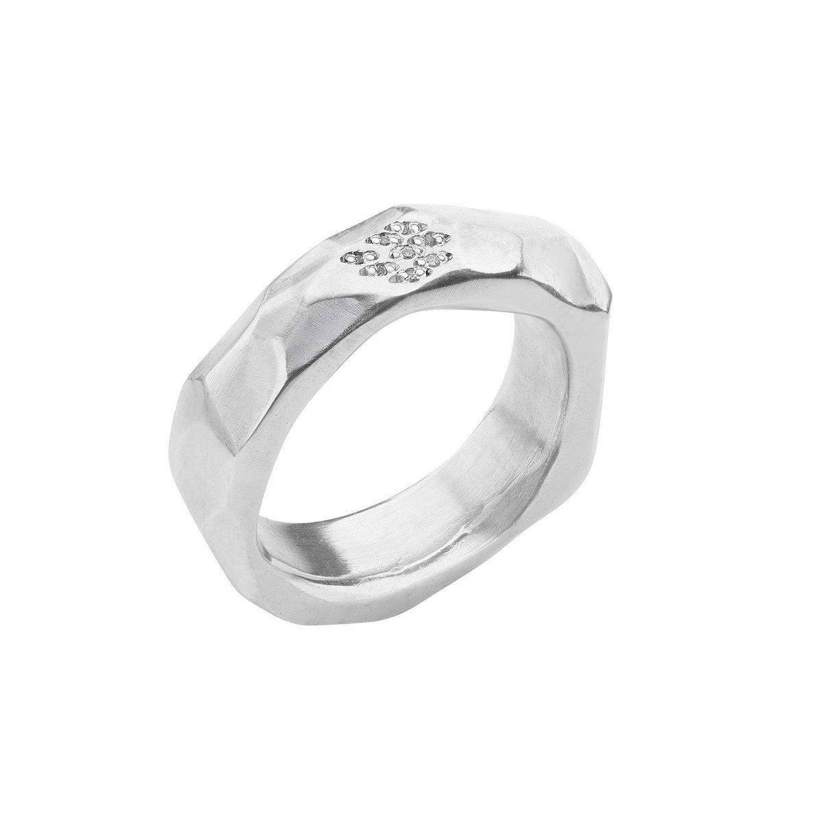 Multi Faceted Diamond Ring
