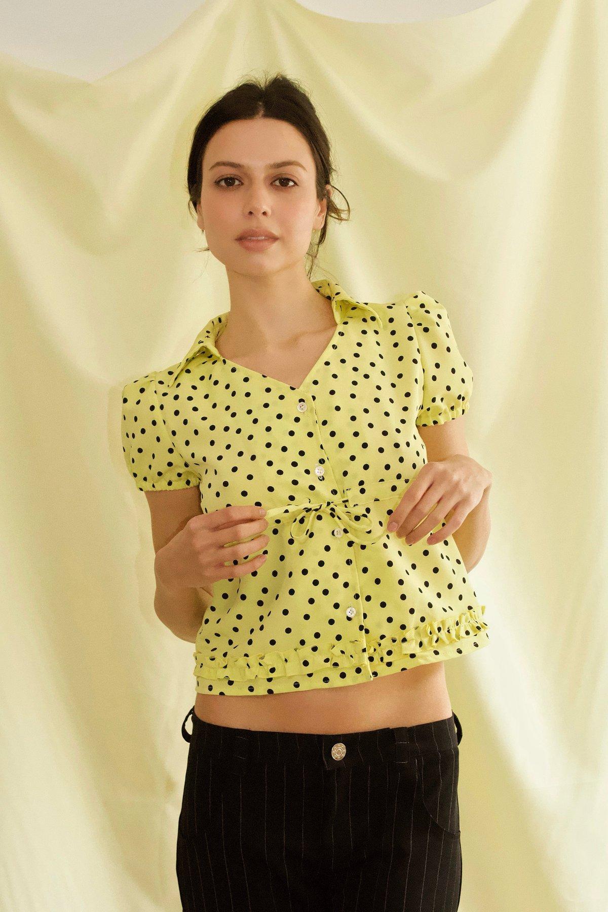 Lemon Pie Polka Dot Shirt
