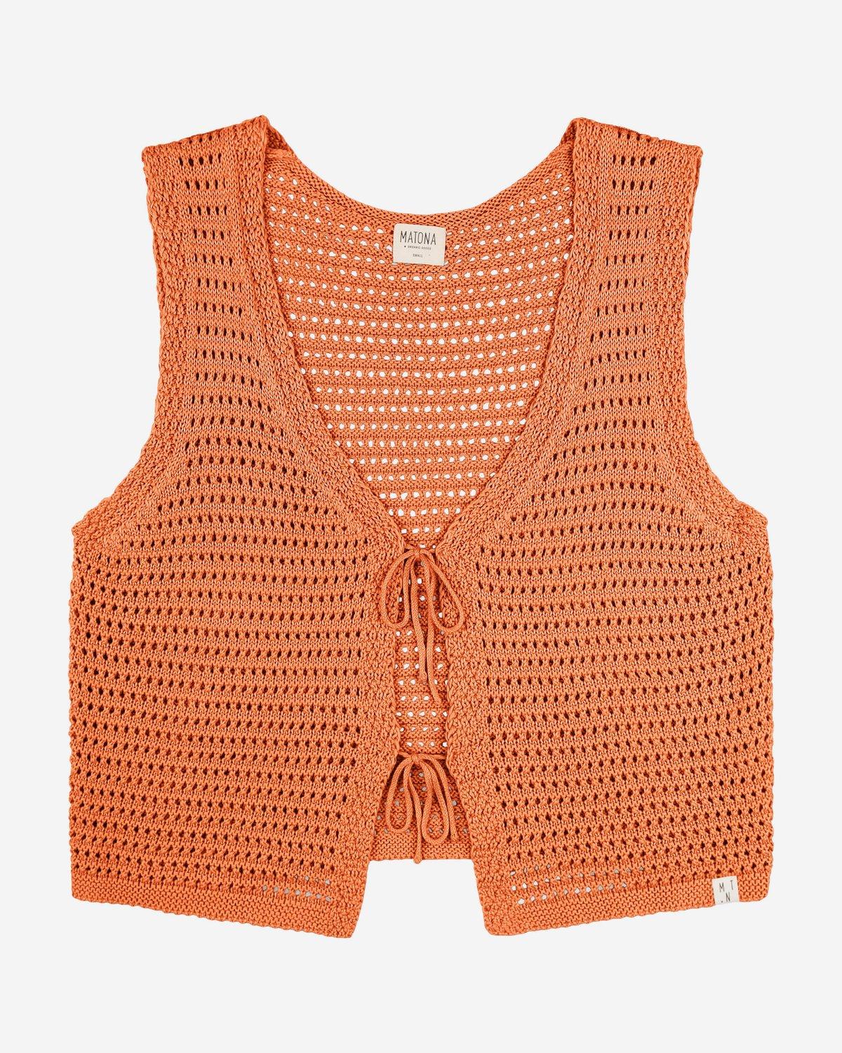 Tie Vest Apricot