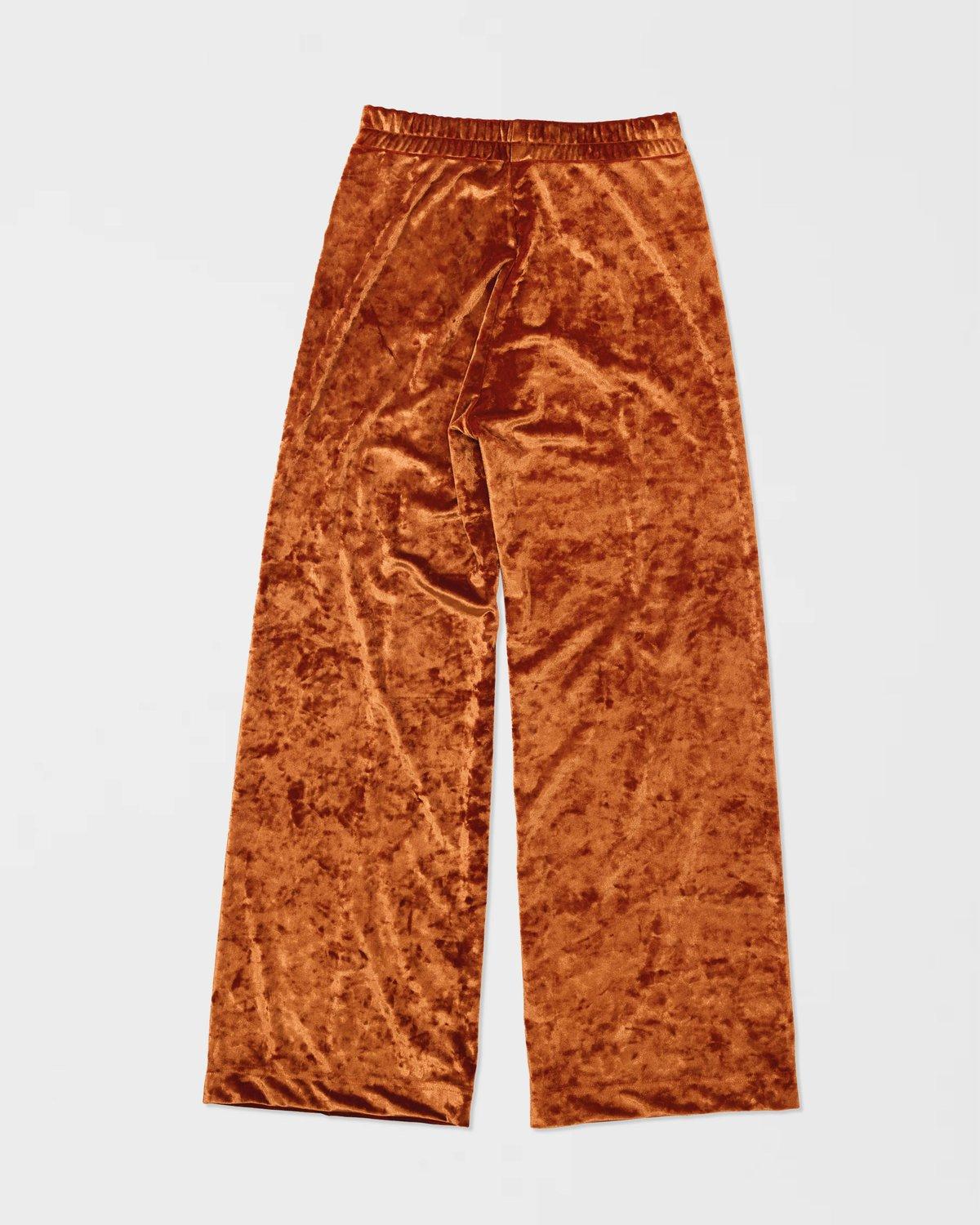 Crushed Velvet Stitched Pants