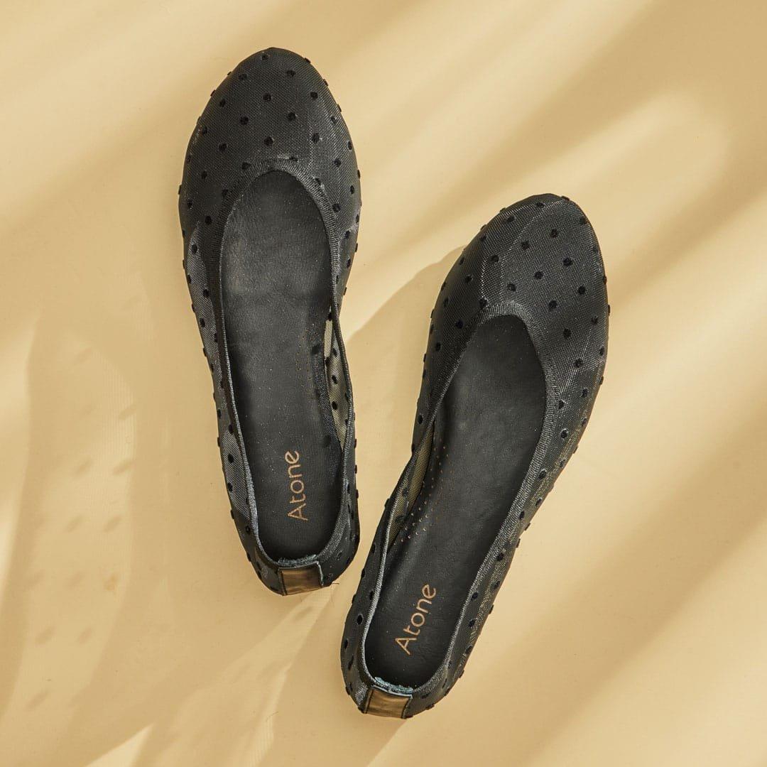 Florine Ballerina Black Dots