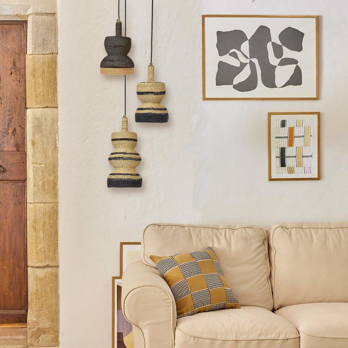 3-Tier Straw Pendant Lamp