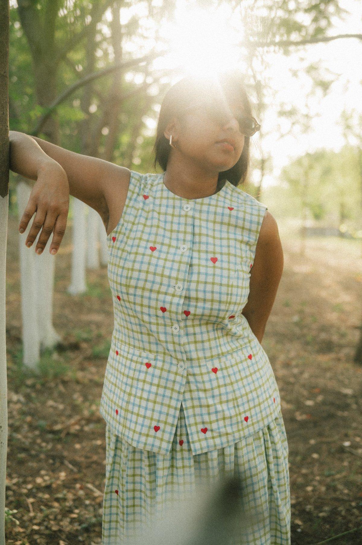 Penelope Gingham Vest