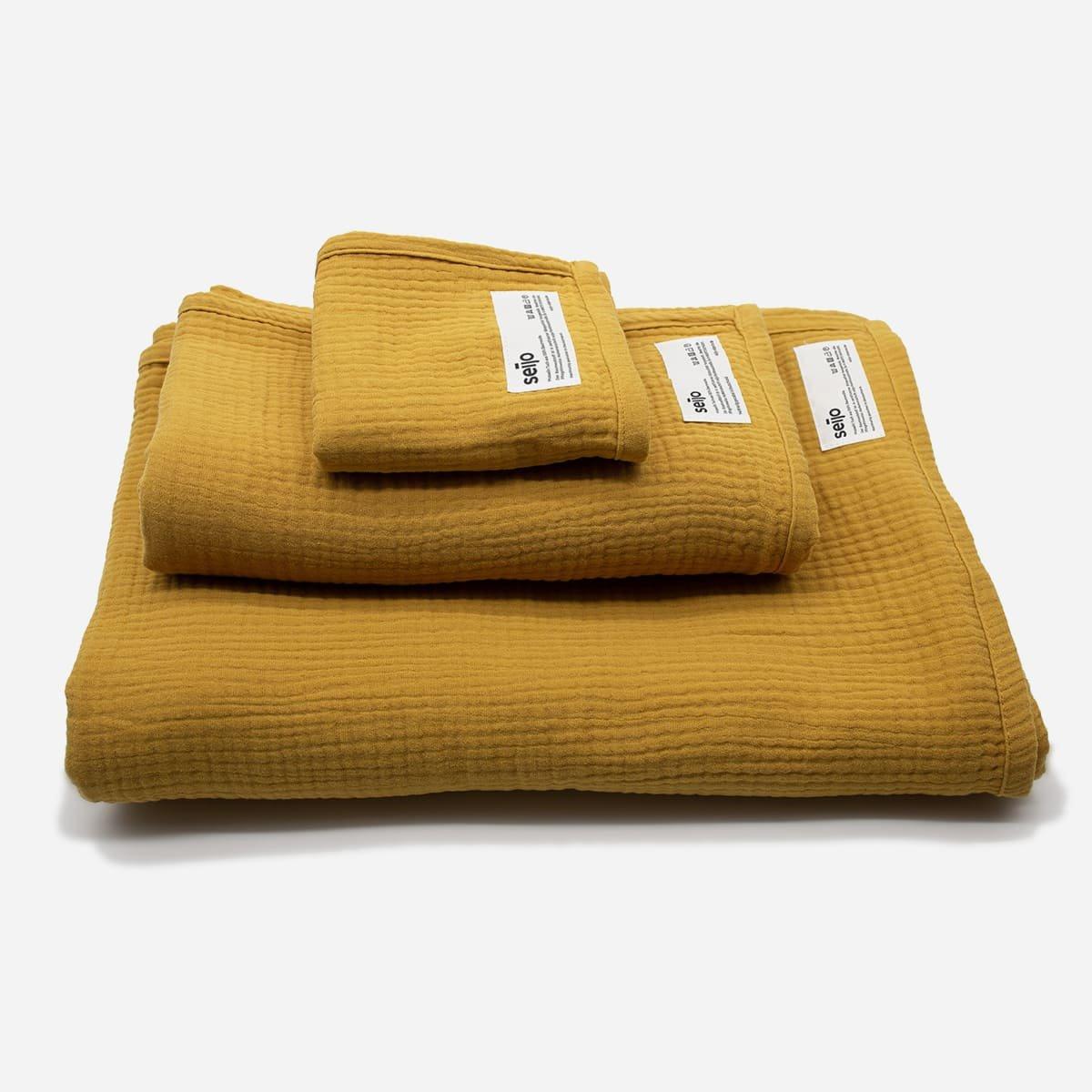 Ochre Muslin Blanket