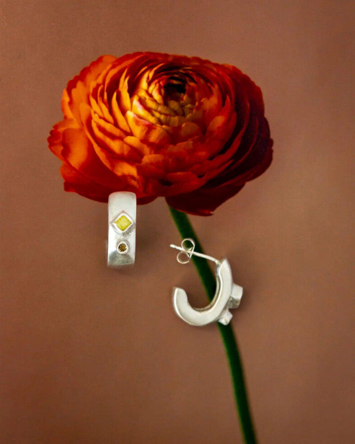 Rombus & Circle Hoops