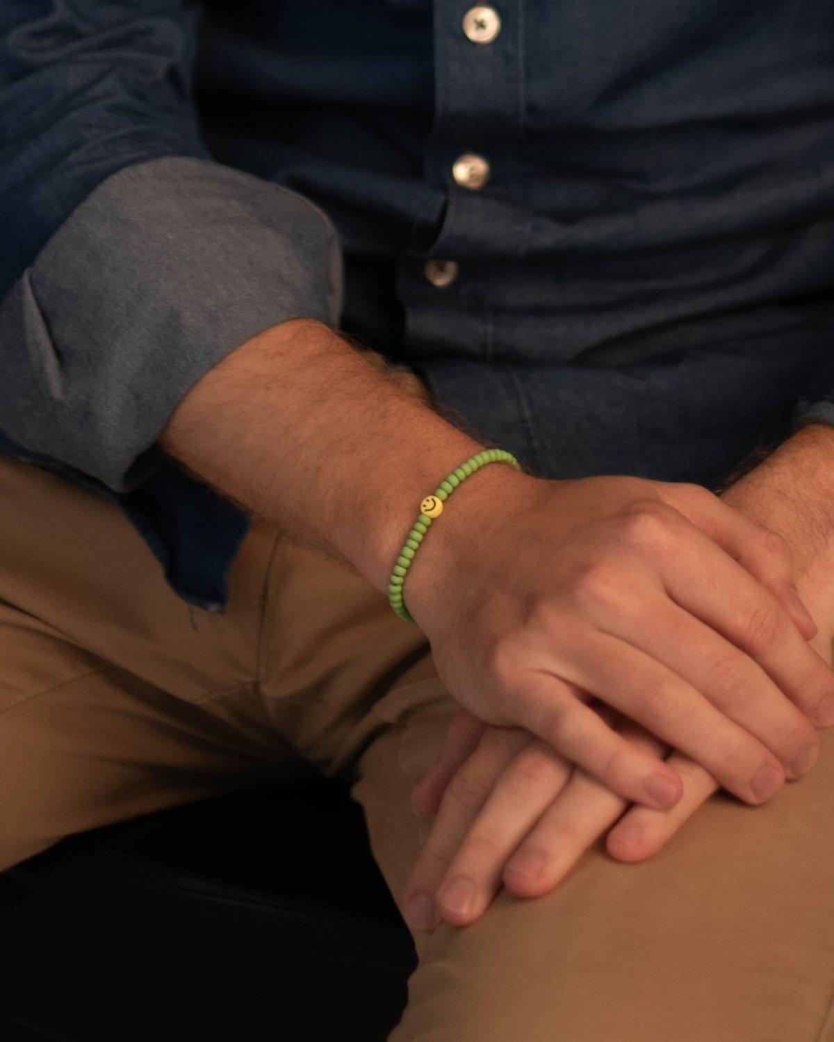 Smiley Bracelet Apple Green