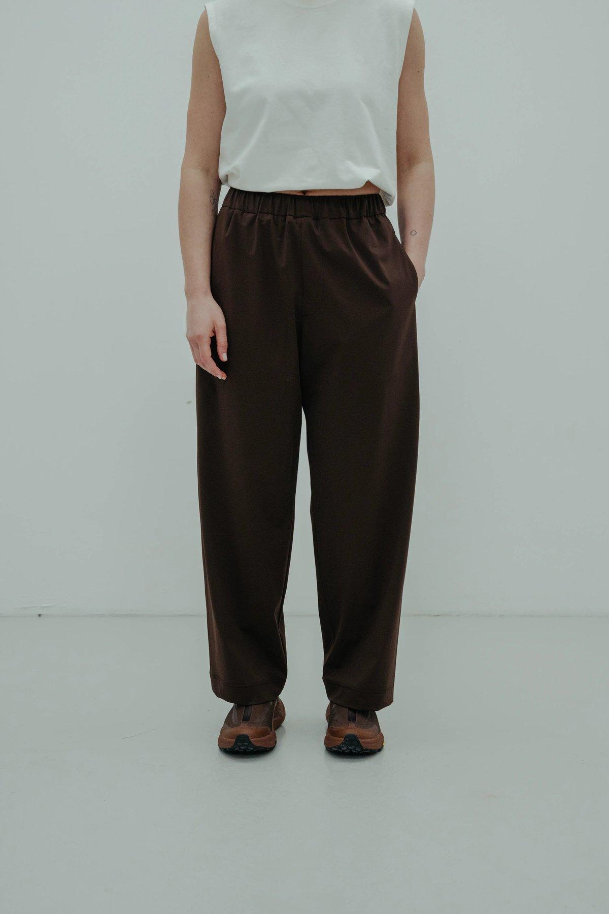 Wide Technical Pants Brown