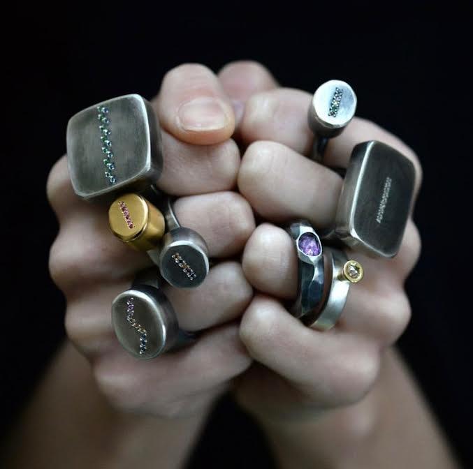 Cylinder Diamond Ring