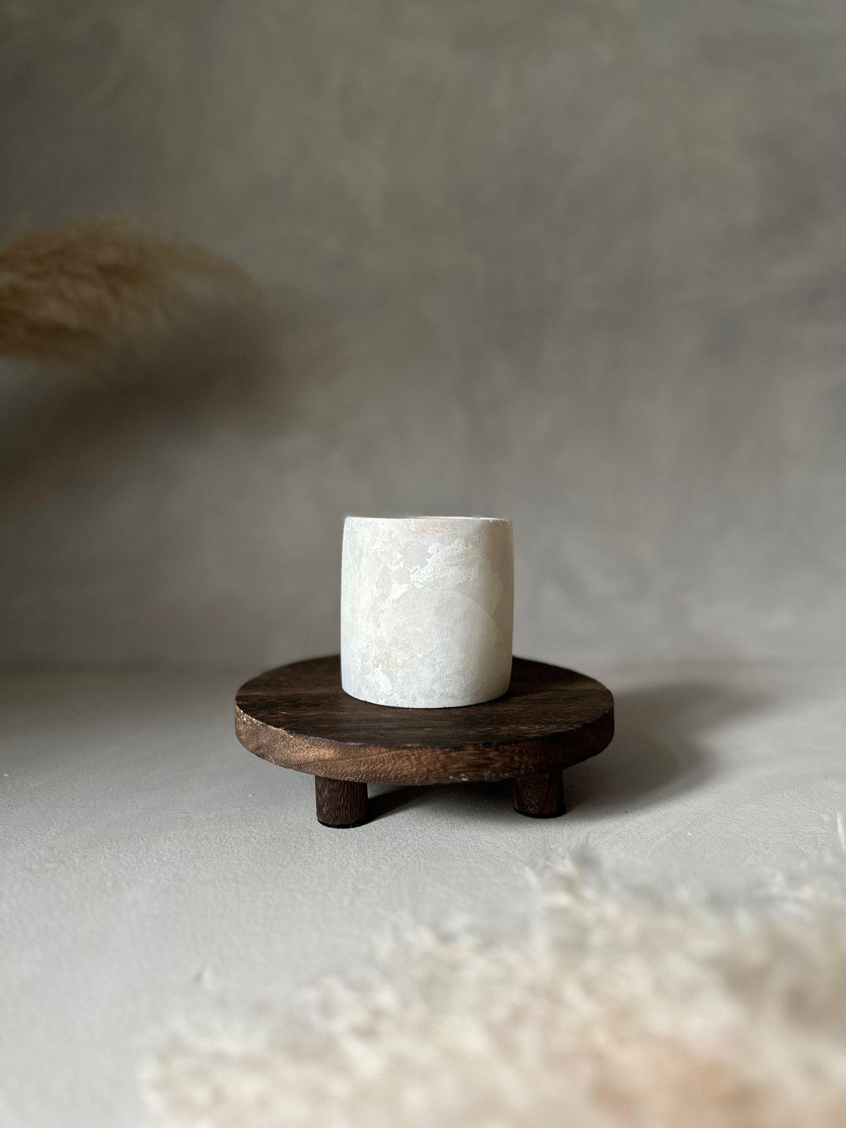 Alabaster Candle Holder - 018