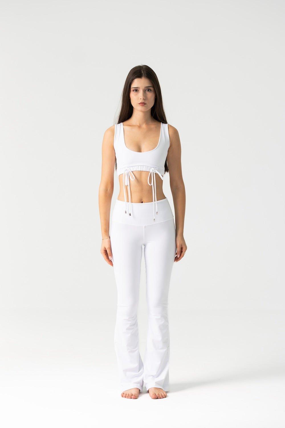 Amiel Crop Top in White