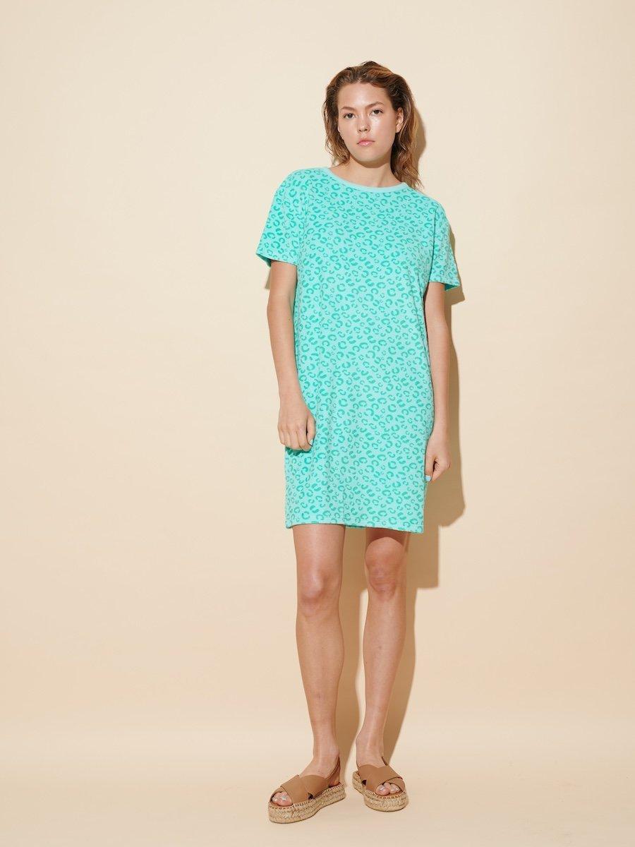 Leo Terry Dress Aqua