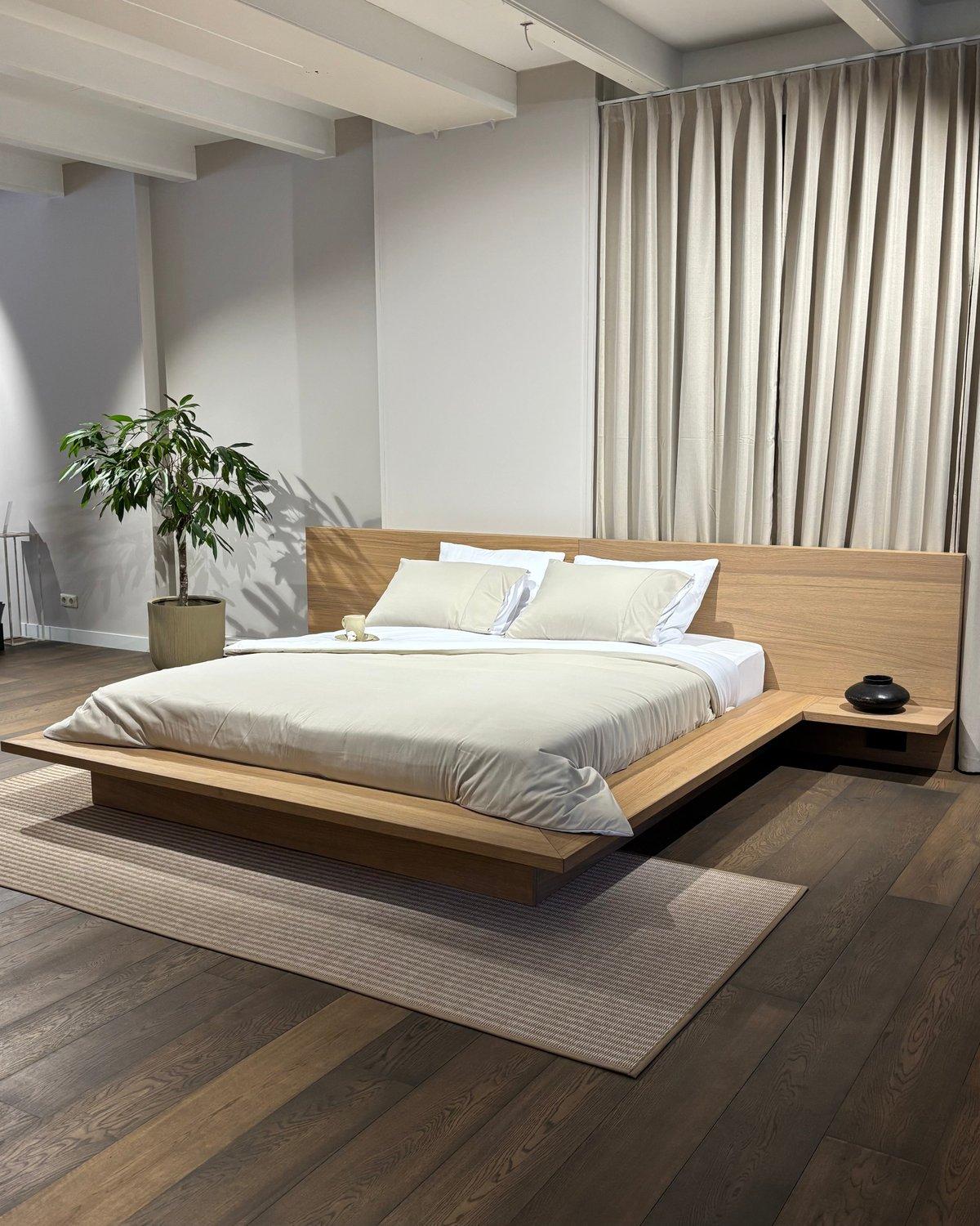 Japandi Floating Bed