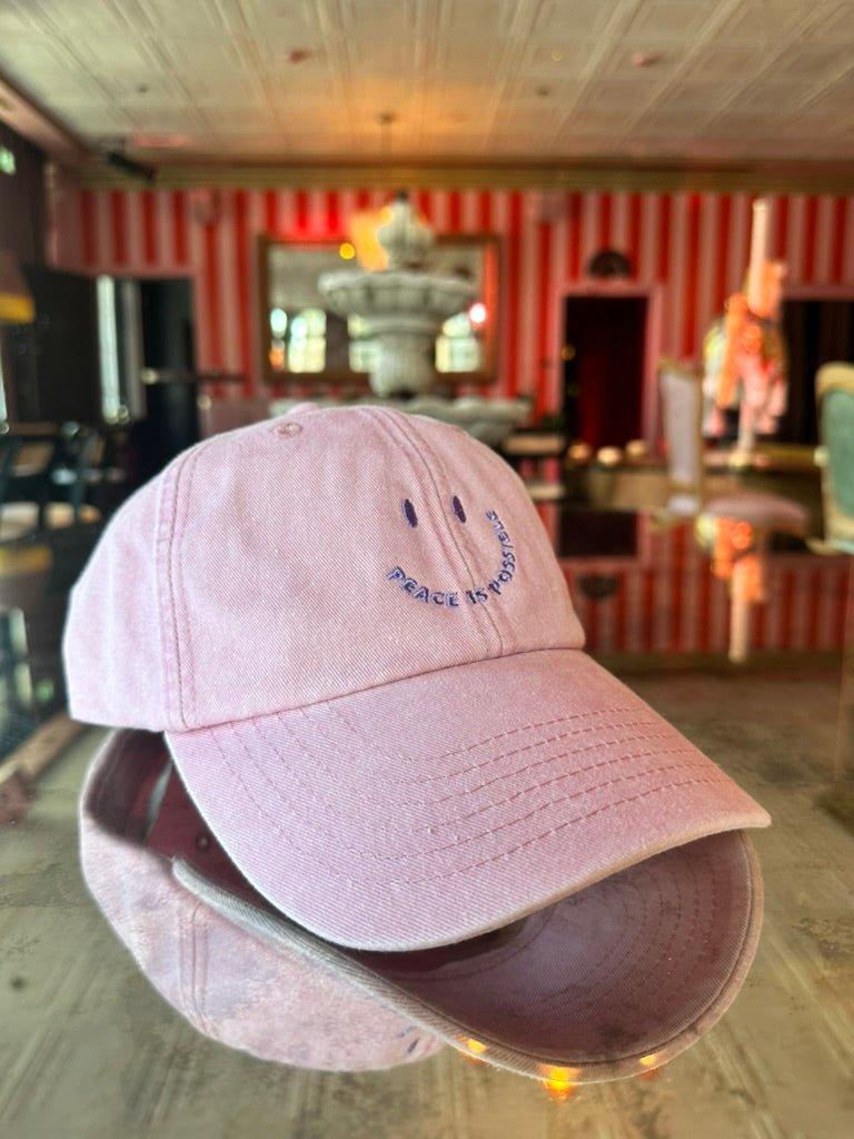 Retro Cotton Cap - Peace Embroidery