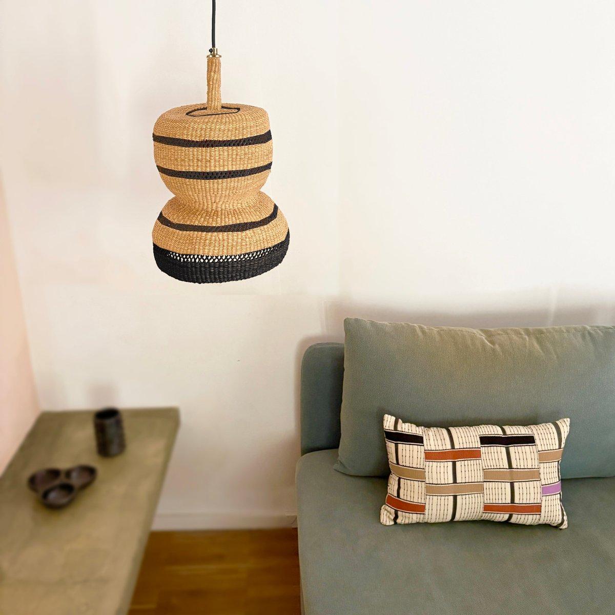 2-Tier L Pendant Lamp Straw