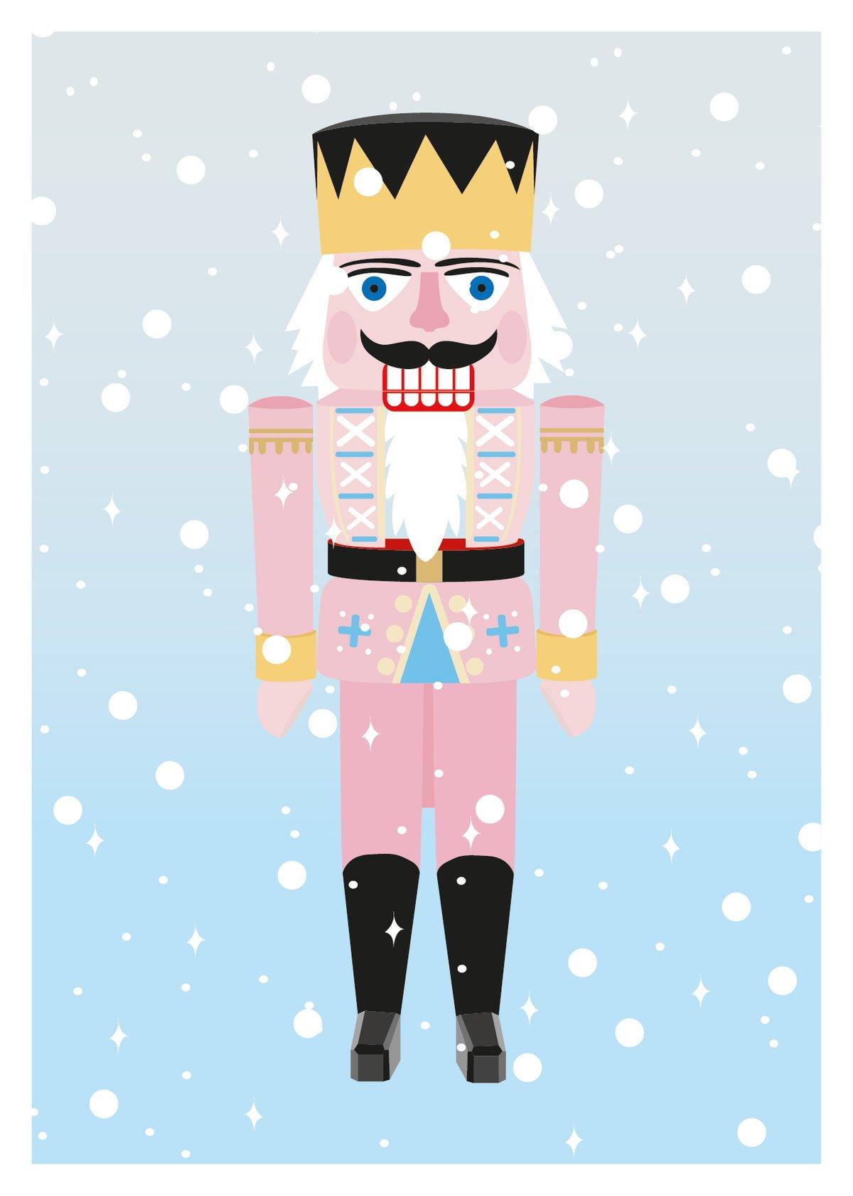 10x Snowy Nutcracker Postcard