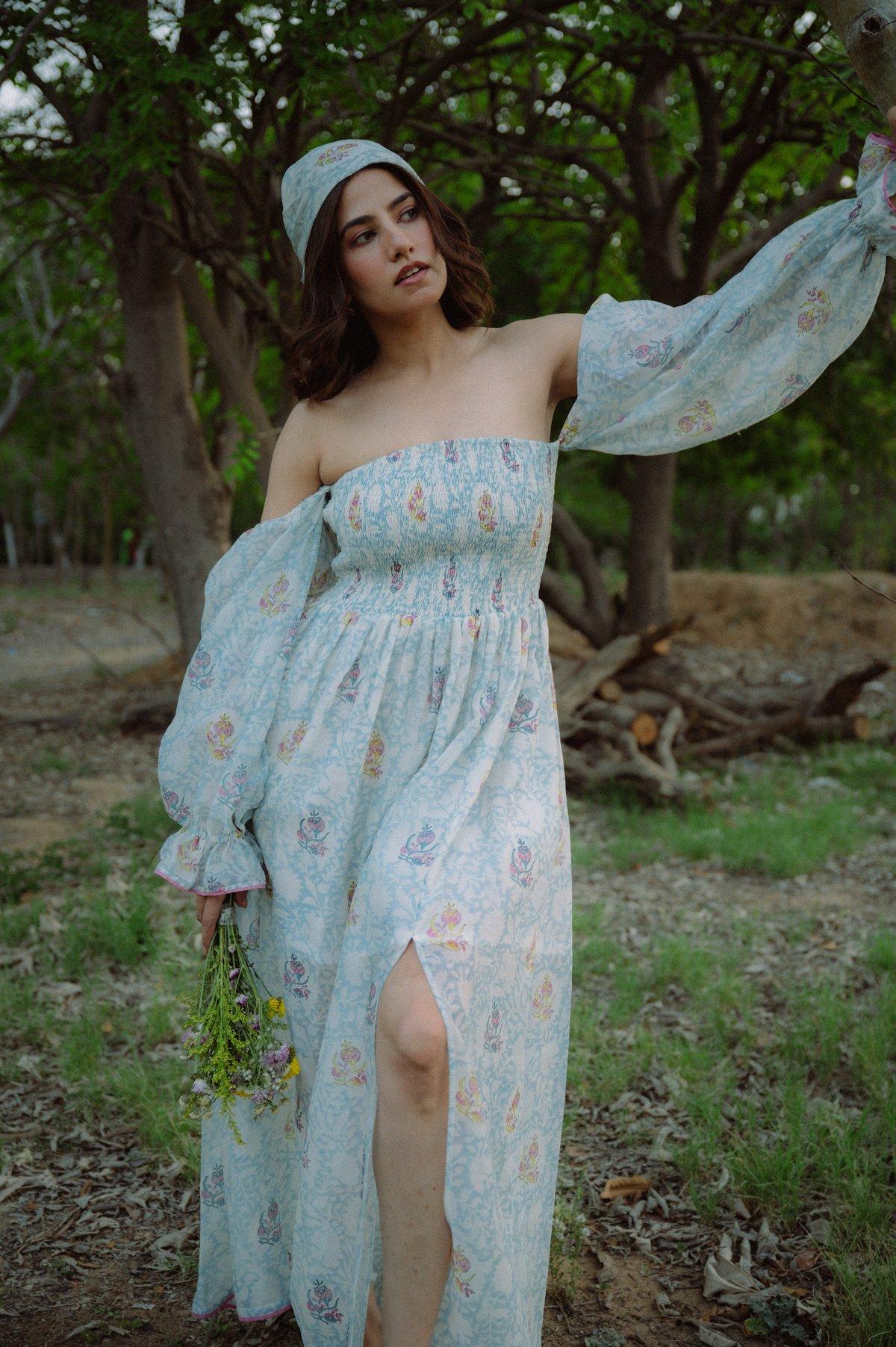 Aurora Chanderi Silk Maxi
