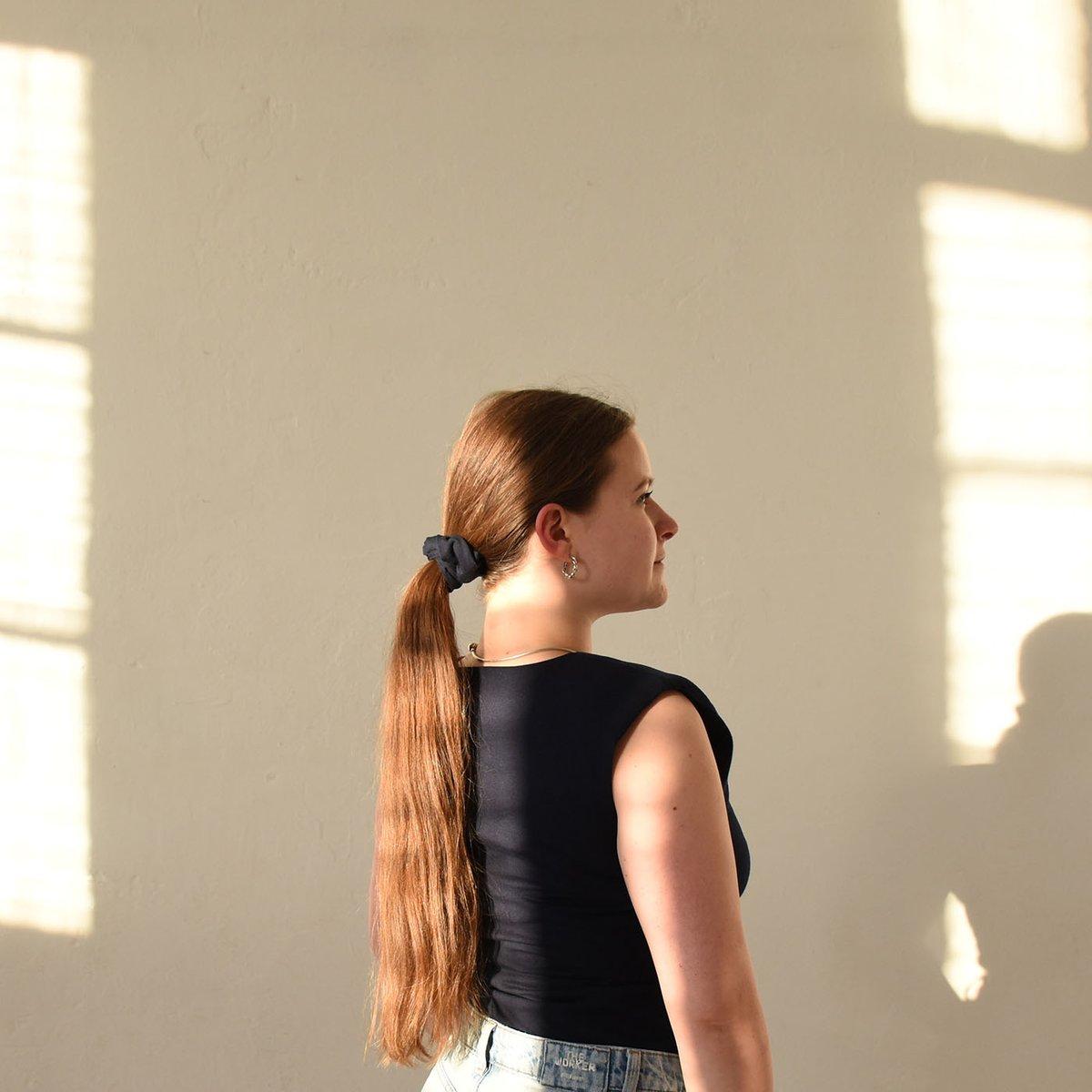 Navy Scrunchie