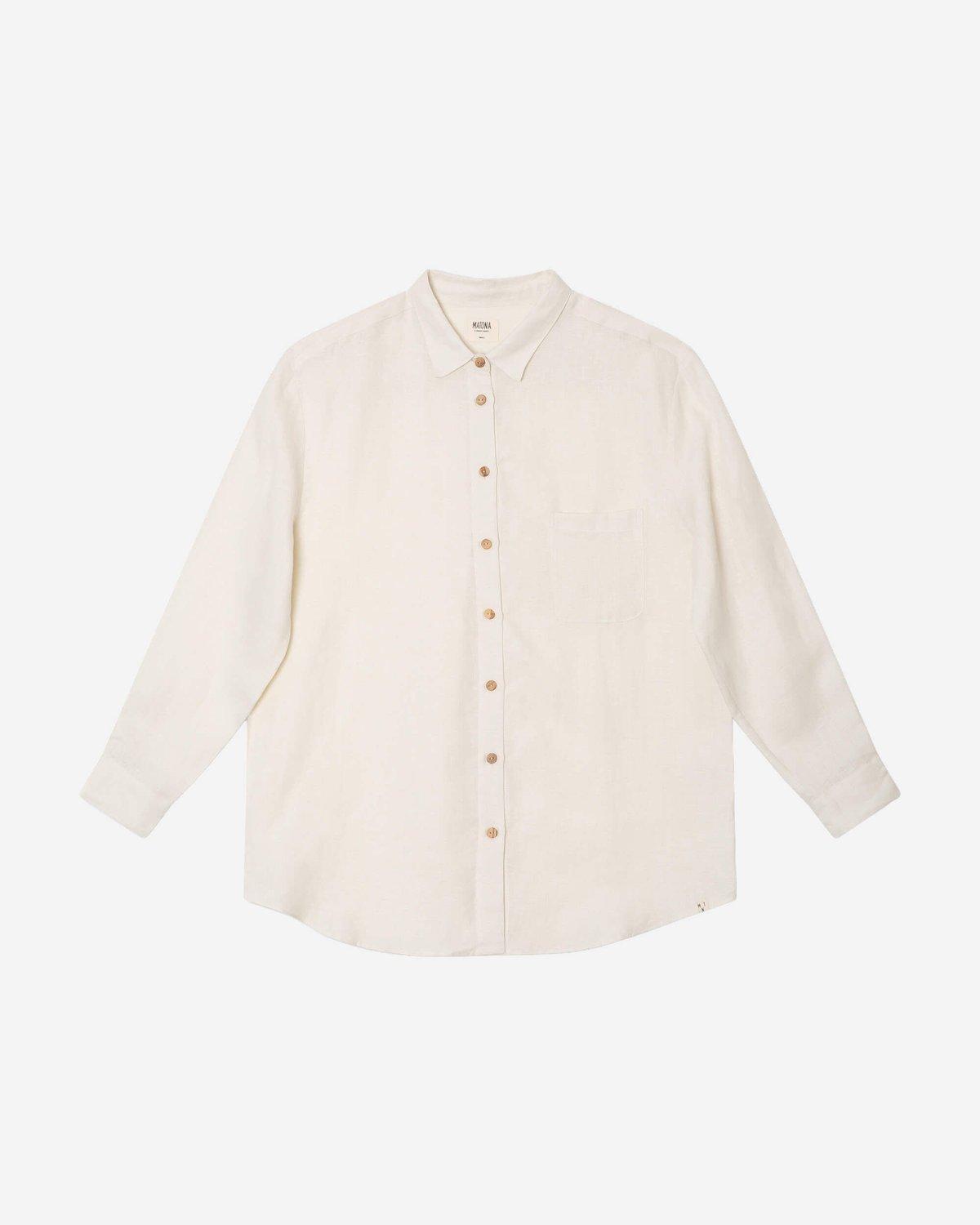 Linen Shirt Blouse White