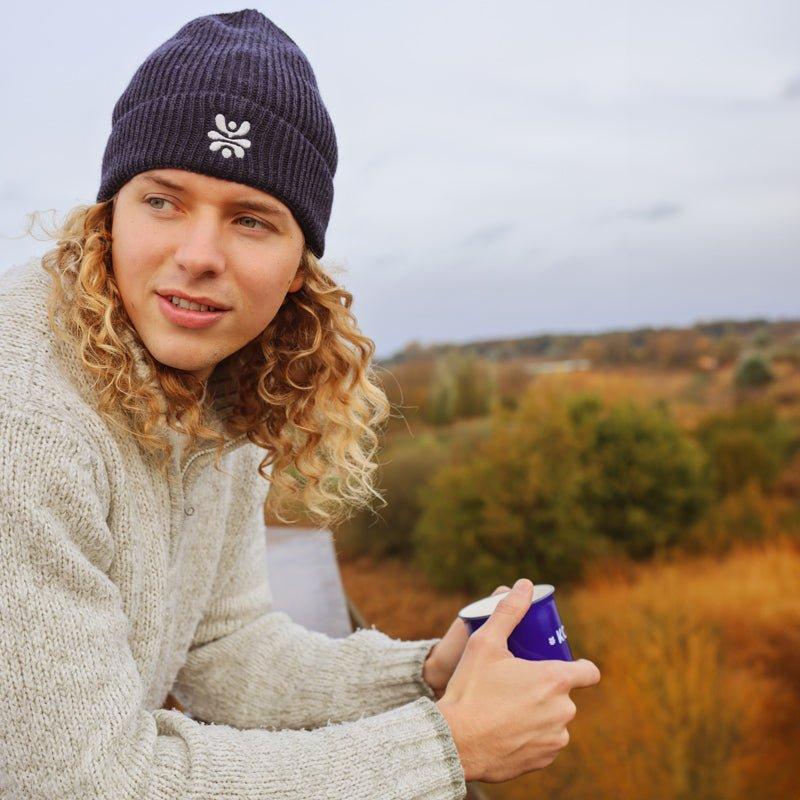 Merino Wool Hat Papale Blue