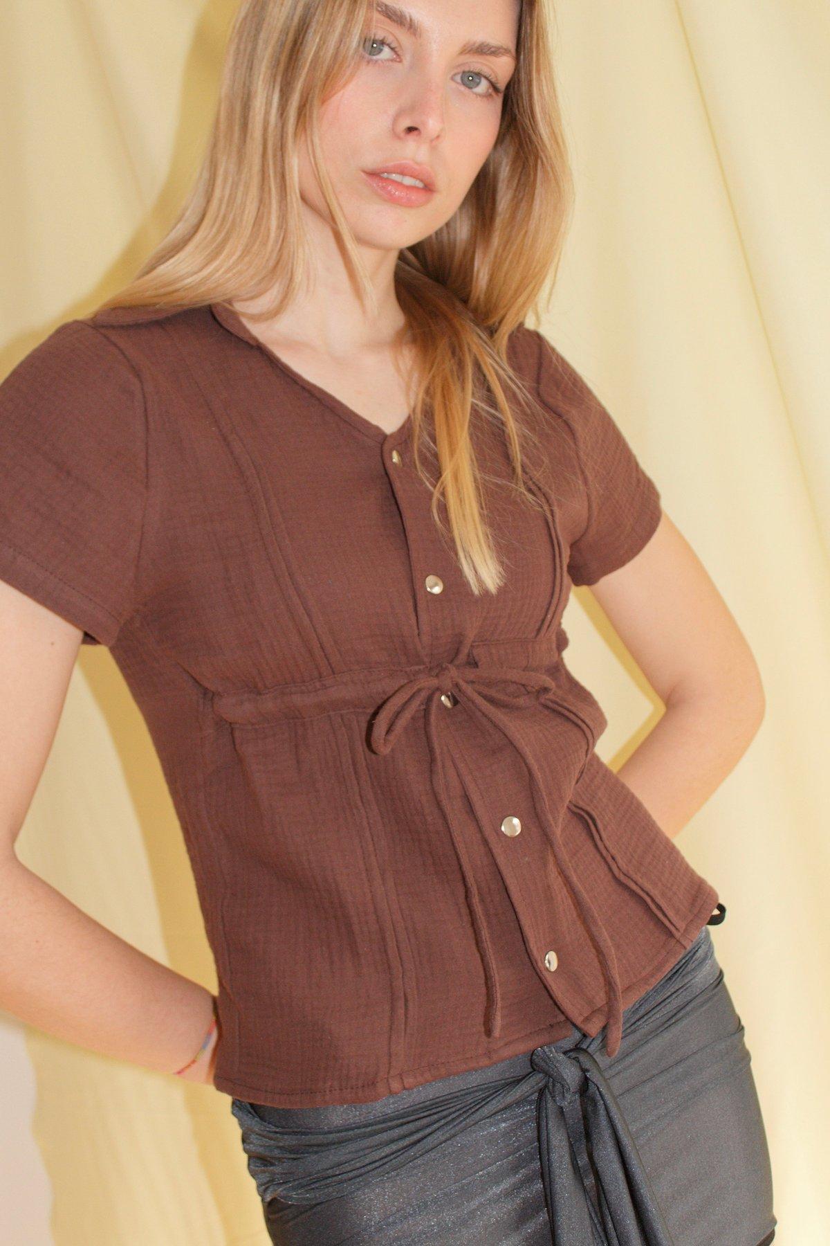 Breakfast Tea Shirt - Deep Brown